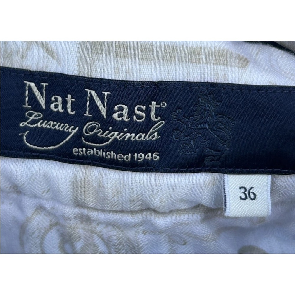 Nat Nast Shorts Mens Size 36 Blue Yellow‎ Red Plaid Cargo Pockets Cotton - Picture 11 of 11